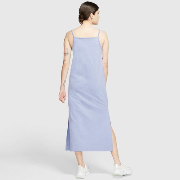 Nike CJ3750-569  NSW Maxi Jersey Dress Purple - Picture 2 of 2